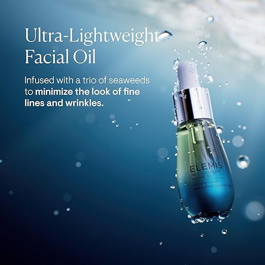 ELEMIS Pro-Collagen Marine Oil, Lightweight Face Oil To Hydrate, Nourish & Improve Skin Texture 15ml/ 0.5 fl oz
