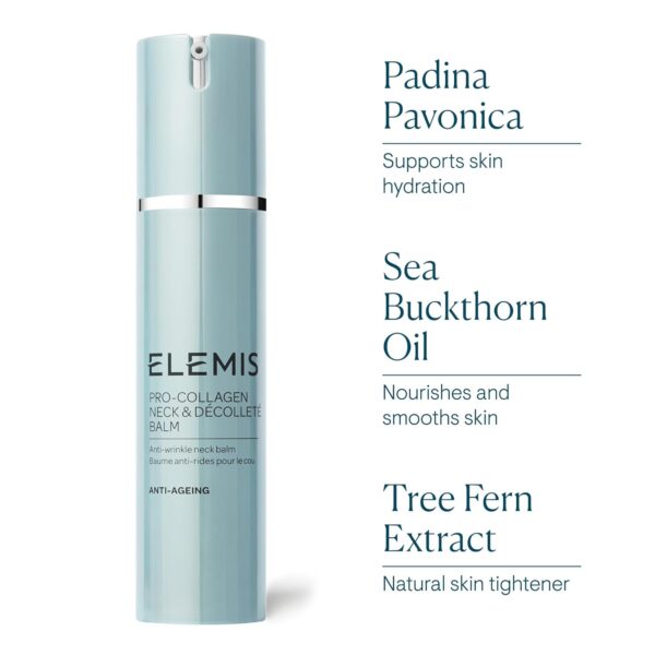 ELEMIS Pro-Collagen Neck & Décolleté Balm | Powerful Anti-Wrinkle Moisture Balm Firms, Smoothes, and Hydrates to Reveal Younger-Looking Skin | 50 mL/ 1.6 fl oz