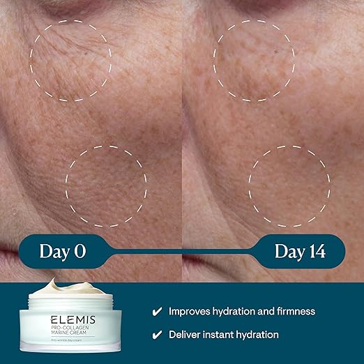 ELEMIS Pro-Collagen Marine Cream, Lightweight Anti-Wrinkle Daily Facial Moisturizer 50ml/ 1.6 fl oz