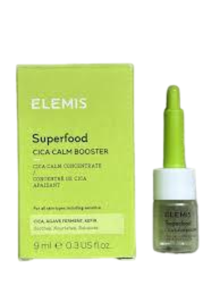 ELEMIS Superfood Cica Calm Booster, Concentrated Multi-Vitamin to Improve Look of Skin's Texture & Minimise Appearance of Pores, Holds a Balancing Prebiotic for a Nourishing and Hydrating Boost, 9ml/ 0.3 fl oz