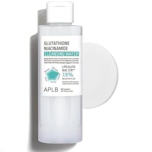 APLB Glutathione Niacinamide Cleansing Water | LIPO GLUTA NIAC CEN™ 7.8% 5.41 FL.OZ/Korean Skincare, Makeup remover for sensitive skin, Deep Hydration, Pore care 160ML