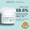 APLB Glutathione Niacinamide Cleansing Balm | LIPO GLUTA NIAC OIL™ 68.6% 2.71 FL.OZ/Korean Skincare, Makeup remover for sensitive skin, Moisturize, Pore care 80ML
