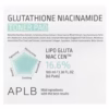 aplb, glutathione niacinamide, toner pad, 60 pads 100ML