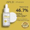 APLB Ferulic Acid Vitamin C Ampoule Serum | FERUL VITA CEN™ 46.7% 1.35 FL.OZ/Korean Skincare, Antioxidant, Wrinkle care, Dark spots, Elasticity care, Helps with skin discoloration 40ML