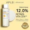 APLB Retinol Vitamin C Vitamin E Facial Toner | Retinol VITA CEN™ 12.0% 5.41 FL.OZ/Korean Skincare, Replenishing Moisture, Revitalize for Gentle and Improve Skin Texture Through Retinol 160ML