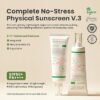 AXIS-Y Complete No-Stress Physical Sunscreen V3 - SPF 50 Mineral Sunscreen with 2% Niacinamide, Zinc Oxide Sunblock for Broad Spectrum Sun Care - Vegan Korean Skin Care -1.69 fl. oz. 50ML