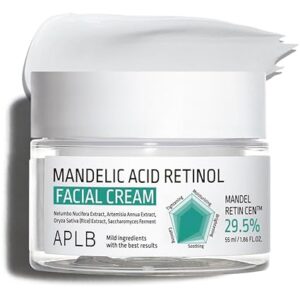 APLB Mandelic Acid Retinol Facial Cream | MANDEL RETIN CEN™ 29.5% 1.86 FL.OZ/Korean Skincare, Acne care, Exfoliant, Wrinkle care, Moisturize, Revitalize for gentle and improve skin texture 55ML