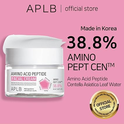 APLB Amino Acid Peptide Facial Cream | AMINO PEPT CEN™ 38.8% 1.86 FL.OZ/Korean Skincare, Moisturize, Wrinkle Care, Elasticity care, Revitalize for gentle and improve skin texture 55ML