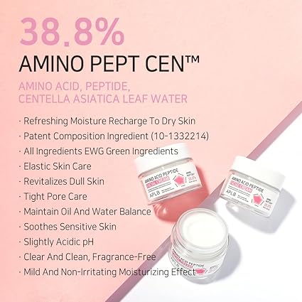 APLB Amino Acid Peptide Facial Cream | AMINO PEPT CEN™ 38.8% 1.86 FL.OZ/Korean Skincare, Moisturize, Wrinkle Care, Elasticity care, Revitalize for gentle and improve skin texture 55ML
