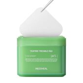 Mediheal Teatree Trouble Facial Toner Pads With Tea Tree &Amp; Lactobacillus - Calming &Amp; Soothing For Sensitive &Amp; Acne Prone Skin - Vegan Face Gauze, 100 Pads