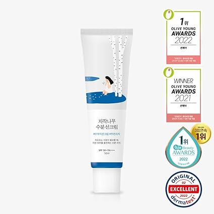2ff Birch Juice Moisturizing Sunscreen (SPF50+ PA++++) | A moisturizing sunscreen, No White Cast, Strong UV Protection, Moist Essence Type, Ocean Friendly-Reef Safe (1.69fl.oz) 100% Original