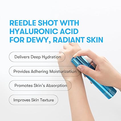 2jjj VT COSMETICS Hydrop Reedle Shot 100hL, Hyaluronic Acid Microneedling Serum, Intensive Hydrating & Moisturizing Exosome, Soft & Glass Skin, Korean Skin Booster1.69 Fl Oz.(50ml)