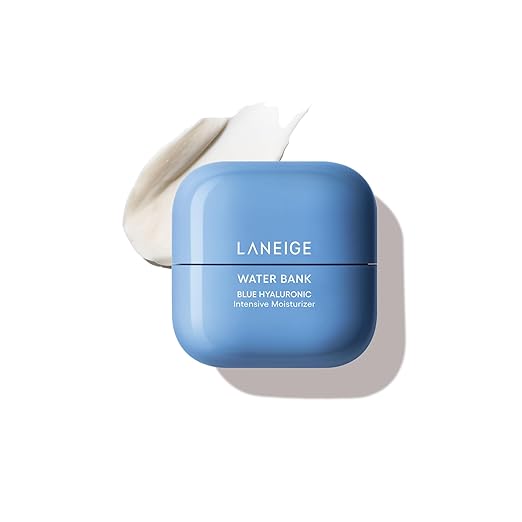 LANEIGE Water Bank Blue Hyaluronic Intensive Moisturizer with Peptides + Squalane: Eczema-Prone Skin, Barrier-Boosting, Nourish, Dryness 50ML