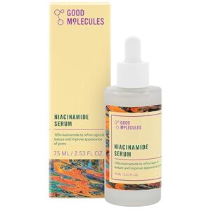Good Molecules Niacinamide Serum - 10% Niacinamide to Target Acne, Nourishment, and Skin Tone - Ultra Hydrating Serum and Brightening Skin Care for Face 30ML