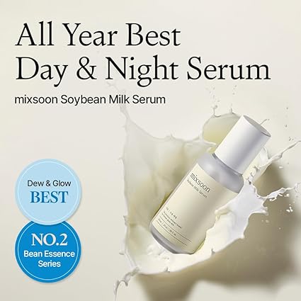 3OO mixsoon Soybean Milk Serum - Bean Essence No.2 Nourishing Serum, Korean Skincare for Glass Skin - (1.69 fl.oz / 50ml)