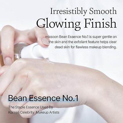 3PP mixsoon Bean Essence Exfoliating Hydrating Korean Skin Care Glass skin Hyaluronic Acid Serum 1.69 Fl Oz (Pack of 1) 50ML
