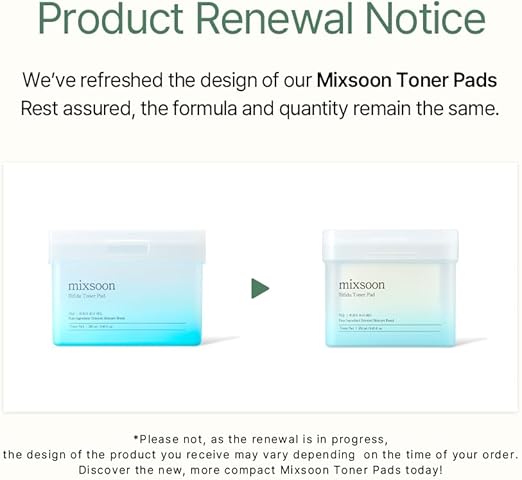 mixsoon Bifida Toner Pad,Moisture Barrier, Bifida Ferment Lysate, Rayon Sponge Pad (280ml/9.46fl.oz/120 Sheets)