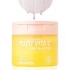 Yuzu Vita C Ampoule Pads – Korean Jelly Glow with AHA, PHA, Niacinamide & Vegan Collagen – Exfoliating & Brightening Toner for Radiant Skin (80 Pads) 150ML/5.07 FL OZ