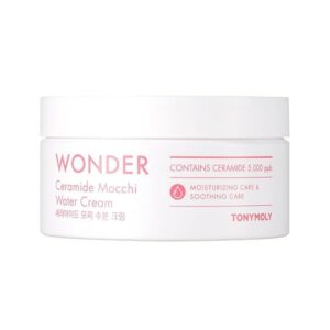 TONYMOLY Wonder Ceramide Mochi Body Cream, Moisturizing Body & Face Cream, Korean Face Moisturizer, Hydrating & Skin Repairing, for All Skin Types 300ML/ 10.14 FL. OZ