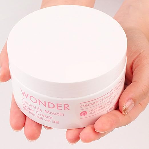 TONYMOLY Wonder Ceramide Mochi Body Cream, Moisturizing Body & Face Cream, Korean Face Moisturizer, Hydrating & Skin Repairing, for All Skin Types 300ML/ 10.14 FL. OZ