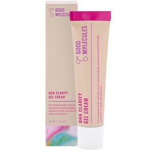 Good Molecules BHA Clarifying Gel Cream - Face Cream with Salicylic Acid to Target Acne - Natural Extracts Formula to Plump and Nourish, Skin Care for Face 30ML/ 1 FL OZ