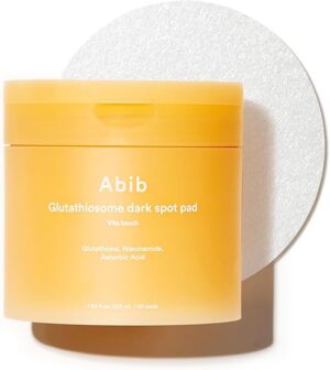 Abib Glutathiosome Dark Spot Pad Vita Touch 60pads 7.43fl.oz.  220ML| Korean Brightening Toner Pads for Face with Niacinamide, Glutathione, Exosome, LHA, Cleansing, Disposable, Exfoliant, Skin Care