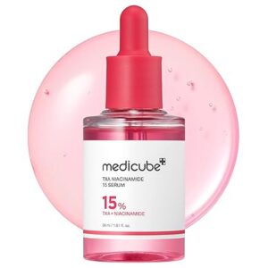 medicube TXA+Niacinamide 15% Glow Facial Serum for After Spot Care | All-in-One Daily Korean Skincare | Uneven Skin Tone, Texture, and Hydration Care | High-Potency Tranexamic Acid 5% | 1.01 fl.oz 30ML