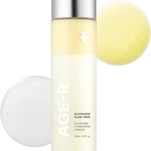 Medicube Age-R Glutathione Glow Milky Toner, Low-Irritation Double Layer Toner For Glass Glow Skin With Peptide, Even Skin Tone, Radiance, Hydration, Korean Skincare 140Ml (4.73)