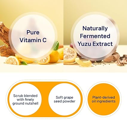 ILLIYOON Fresh Moisture Body Scrub Wash 400ml(13.52 Fl Oz) Vitamin C, walnut shell and soft grape seed powder, Exfoliating Scrub for Silky Smooth Skin