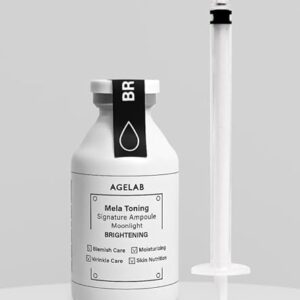 Agelab Mela Toning Signature Ampoule | Vitamin C Moonlight Brightening Serum For Dark Spots, Hyperpigmentation &Amp; Uneven Skin Tone | Radiance &Amp; Skin Tone Booster | Korean Skincare | 30Ml