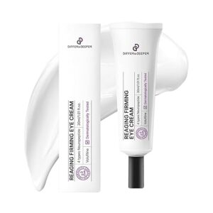Differ & Deeper Reaging Firming Eye Cream – Lightweight Eye Treatment for Smoother, Hydrated Under Eyes | K-Beauty Skincare (30ml)