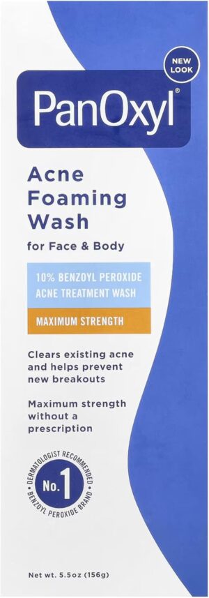 PanOxyl 10% Acne Foaming Wash 5.5 Ounce (Pack of 1)156g