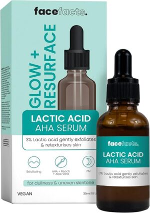 Face Facts Facefacts Glow + Resurface Lactic Acid AHA Serum 30ml