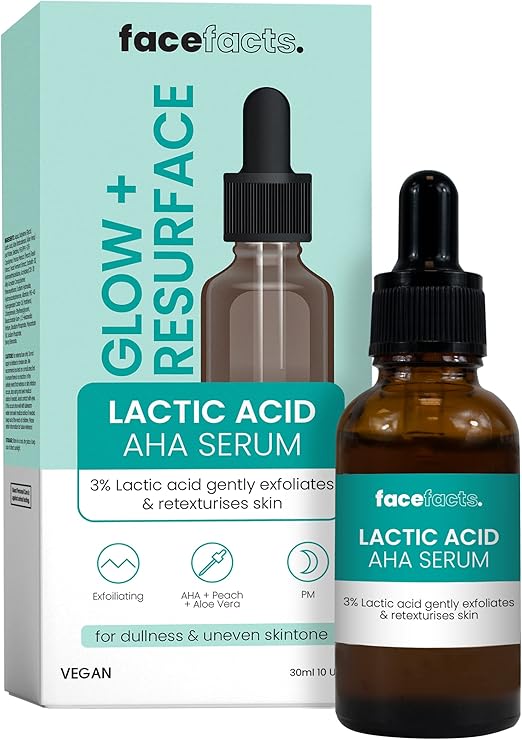 Face Facts Facefacts Glow + Resurface Lactic Acid AHA Serum 30ml