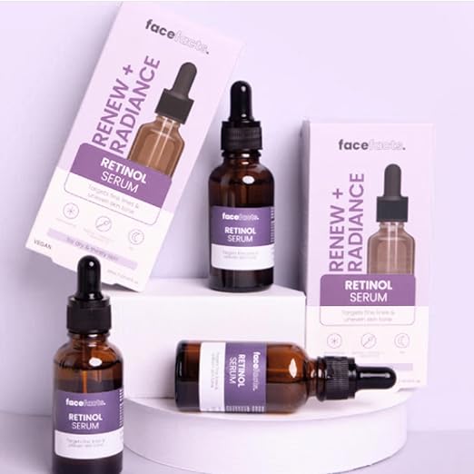 Face Facts Renewing Facial Night Serum | Retinol | Targets fine lines & uneven skin tone | 30ml