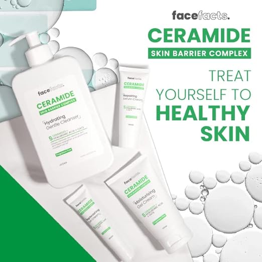 Face Facts Hydrating Ceramide Cleanser | Dry & Sensitive Skin | 400ml 13.53 US FL OZ