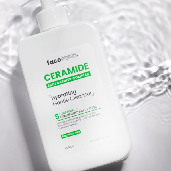 Face Facts Hydrating Ceramide Cleanser | Dry & Sensitive Skin | 400ml 13.53 US FL OZ