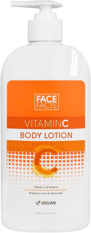 Face Facts Vitamin C Body Lotion | Brighten + Revive | 400ml / 13.53 US FL OZ