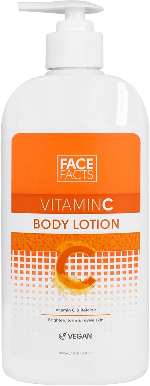 Face Facts Vitamin C Body Lotion | Brighten + Revive | 400ml / 13.53 US FL OZ