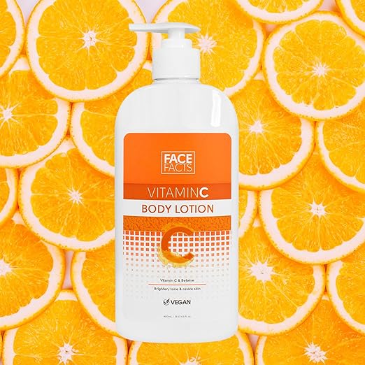 Face Facts Vitamin C Body Lotion | Brighten + Revive | 400ml / 13.53 US FL OZ