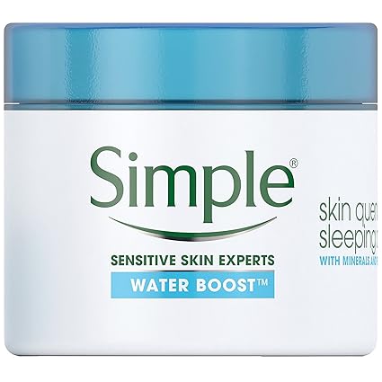 Simple Water Boost Skin Quench, Sleeping Cream, 1.7 Fl Oz 50ML
