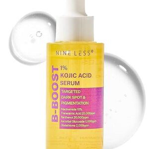 B-Boost 1% Kojic Acid Serum With 10% Niacinamide 2% Tranexamic Acid For Hyperpigmentation Dark Spots - Korean Skincare Peptide Complex - Brightening Skin, Barrier Repair For All Skin Types
