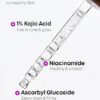 B-Boost 1% Kojic Acid Serum with 10% Niacinamide 2% Tranexamic Acid for Hyperpigmentation Dark Spots - Korean Skincare Peptide Complex - Brightening Skin, Barrier Repair for All Skin Types