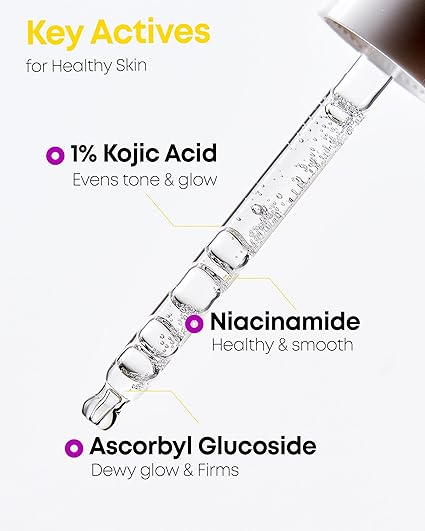 B-Boost 1% Kojic Acid Serum with 10% Niacinamide 2% Tranexamic Acid for Hyperpigmentation Dark Spots - Korean Skincare Peptide Complex - Brightening Skin, Barrier Repair for All Skin Types