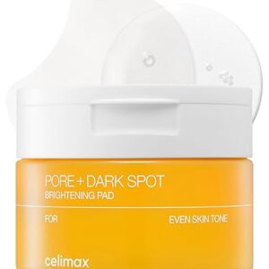 Celimax Ji.woo.gae Pore+Dark Spot Brightening Pad | Exfoliating Peeling Pads For Enlarged Pores, With Hyaluronic Acid, Pore Minimizer, Non-Irritating, Hydrating, For Sensitive Skin (40 Pads)