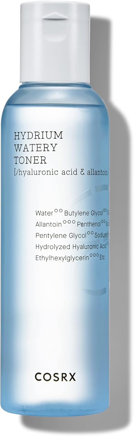 H2 COSRX Hydrium Watery Toner, 150ml / 5.07 fl.oz | Hyaluronic Acid Moisturizing Korean Toner | Hyaluronic Acid, Allantoin, Panthenol | Korean Skin Care, Not Tested on Animals, Paraben Free