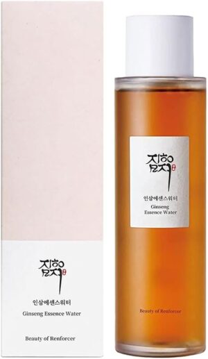 Ginseng Essence Water - Hydrating Face Toner - Korean Moisturizing Skin Care for Men & Women, Revitalizes Dry & Dull Skin 150ml, 5 fl.oz