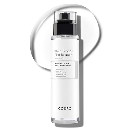 J2 COSRX 6X Peptide Collagen Booster Toner Serum, Niacinamide & Hyaluronic Acid Facial Essence for All Skin Types, Korean Skin Care, Paraben Free, 150mL/5.07 Fl.Oz