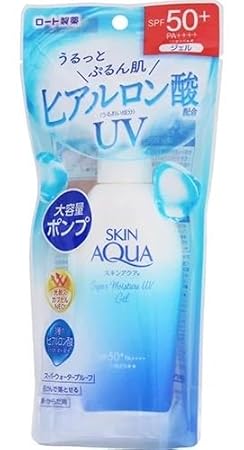 Skin Aqua Super Moisture Gel, SPF50+ PA++++, Hydrating Sunscreen Pump, 140g