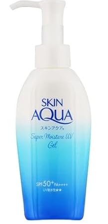 Skin Aqua Super Moisture Gel, SPF50+ PA++++, Hydrating Sunscreen Pump, 140g